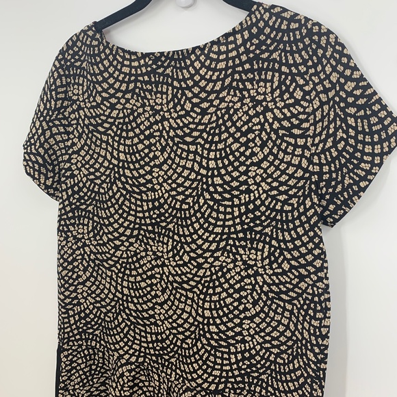 Anthropologie Kachel Silk Lace Print Shift Mini Dress Sz 2P - Picture 8 of 14